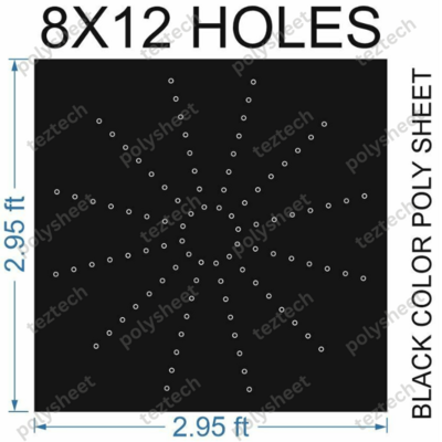 CRC48 3X3 FEET 8X12 HOLES CIRCLE POLYSHEET