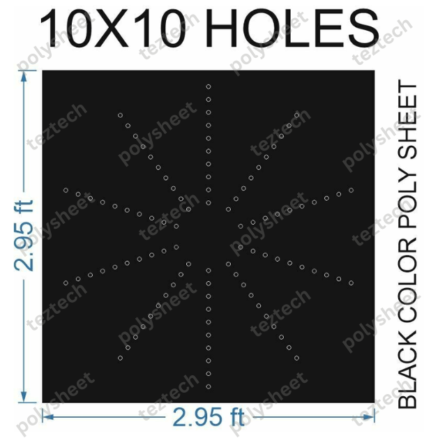 CR1010-3F CIRCLE 10X10 3X3 FT TOTAL HOLES 100