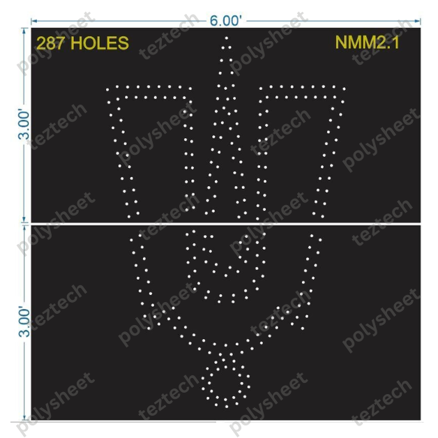 NMM2.1 NAMAM 6X6 FEET 287 HOLES