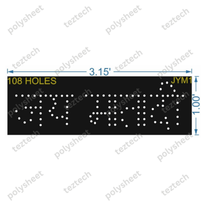 JYM1 JAI MATAJI 1X3.15 FEET108 HOLES