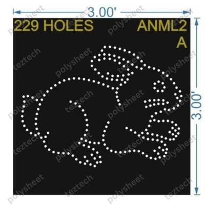 ANML2 ANIMAL 3X3 FT 229 HOLES