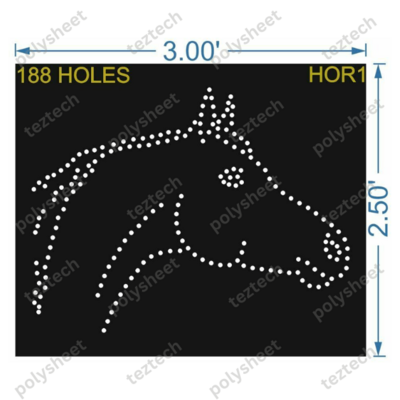 HOR1 HORSE 2.50X3 FEET 188 HOLES