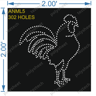 ANML5 ANIMAL 2X2 FT 302 HOLES