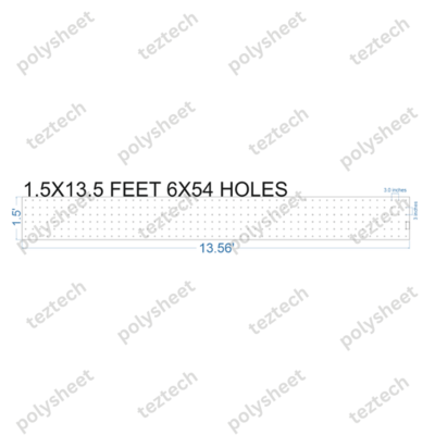 SCR45 1.5X13.5 FEET 6X54 HOLES SCREEN TOTAL HOLES=324