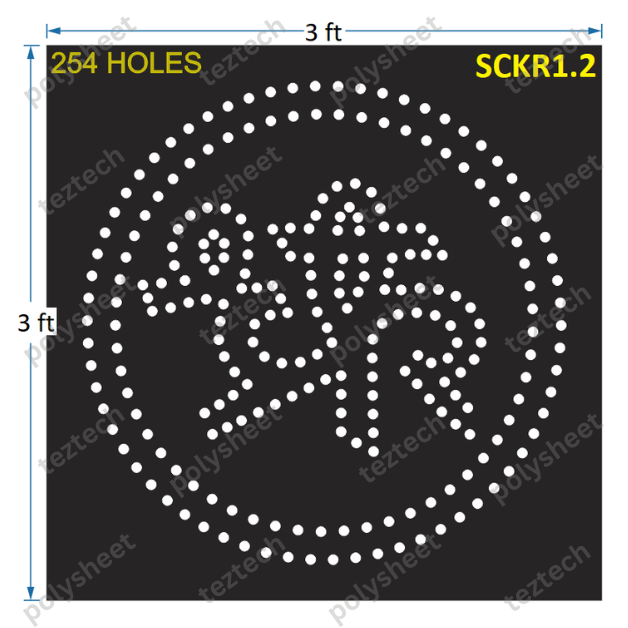 SCKR1.2 SHREE CHAKRADHAR 3x3 FEET 254 HOLES