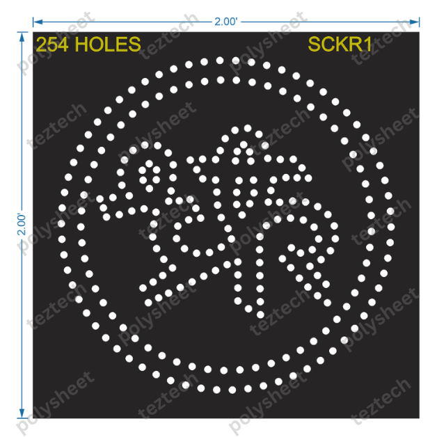 SCKR1 SHREE CHAKRADHAR 2X2FEET 254 HOLES