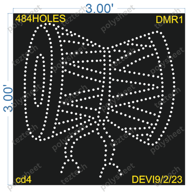 DMR1 DAMRU 3X3 FEET 484 HOLES