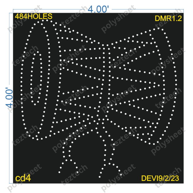 DMR1.2 DAMRU 4X4 FEET 484 HOLES
