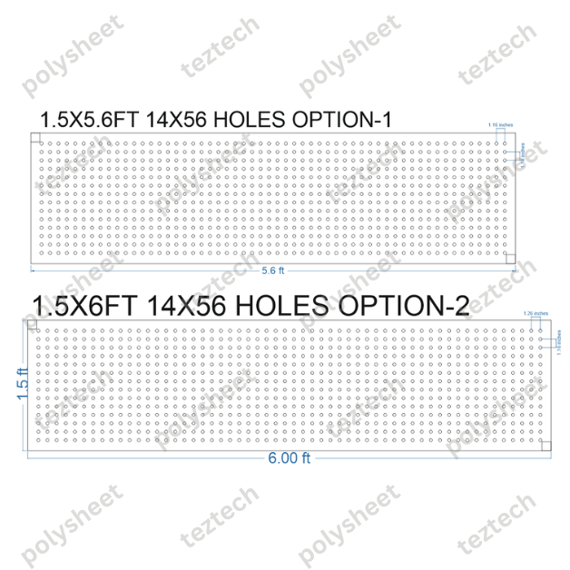 SCR83 1.5X6 FEET 14X56 HOLES SCREEN TOTAL HOLES=784