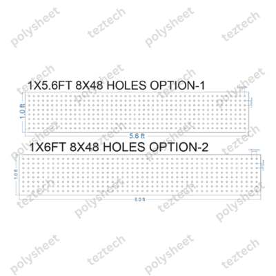 SCR15 1X6 FEET 8X48 HOLES SCREEN TOTAL HOLES=384