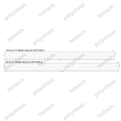 SCR18 1X15 FEET 8X120 HOLES SCREEN TOTAL HOLES=960