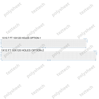 SCR26 1X12 FEET 10X120 HOLES SCREEN TOTAL HOLES=1200