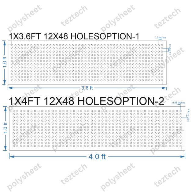SCR31 1X4 FEET 12X48 HOLES SCREEN TOTAL HOLES=576