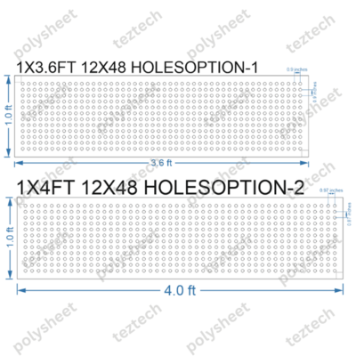 SCR31 1X4 FEET 12X48 HOLES SCREEN TOTAL HOLES=576