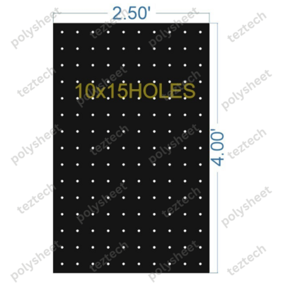 SCR311 2.5X4 FEET 10X15 HOLES SCREEN TOTAL HOLES=150