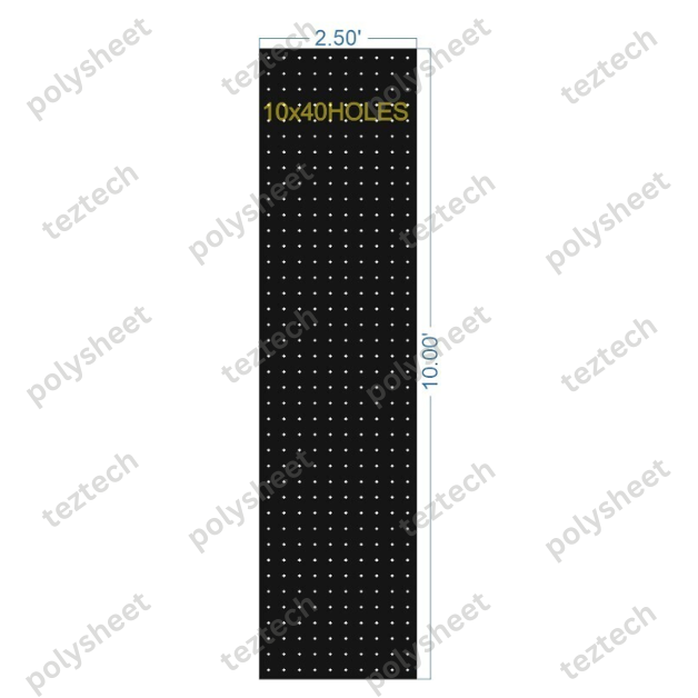 SCR310 2.5X10 FEET 10X40 HOLES SCREEN TOTAL HOLES=400