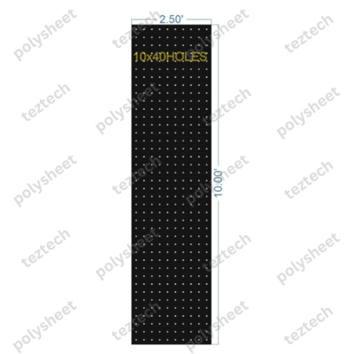 SCR310 2.5X10 FEET 10X40 HOLES SCREEN TOTAL HOLES=400