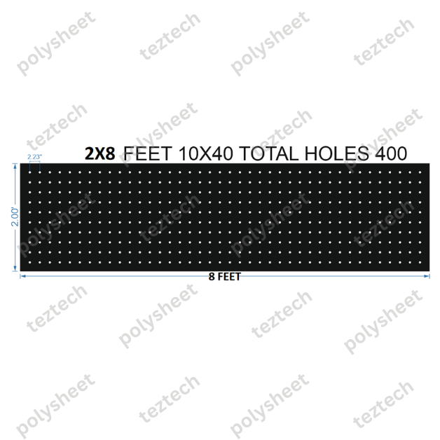 SCR126 2X8 FEET 10X40 HOLES SCREEN TOTAL HOLES=400