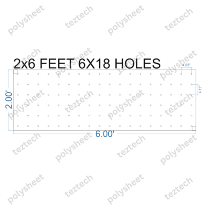 SCR92 2X6 FEET 6X18 HOLES SCREEN TOTAL HOLES=108