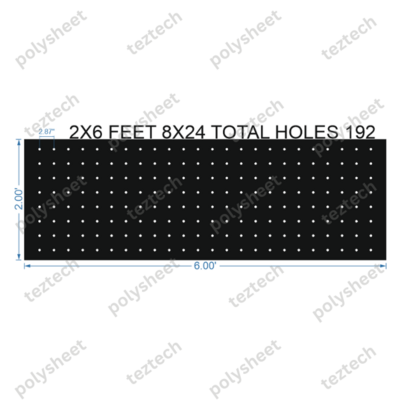 SCR102 2X6 FEET 8X24 HOLES SCREEN TOTAL HOLES=192