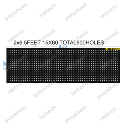 SCR390	2X6.5 FEET 15X60 HOLES SCREEN TOTAL HOLES=900