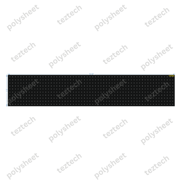 SCR121 3X16 FEET 10X60 HOLES SCREEN TOTAL HOLES=600