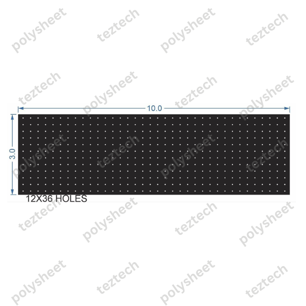 SCR131 3X10 FEET 12X36 HOLES SCREEN TOTAL HOLES=432