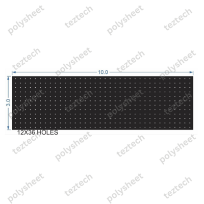 SCR131 3X10 FEET 12X36 HOLES SCREEN TOTAL HOLES=432