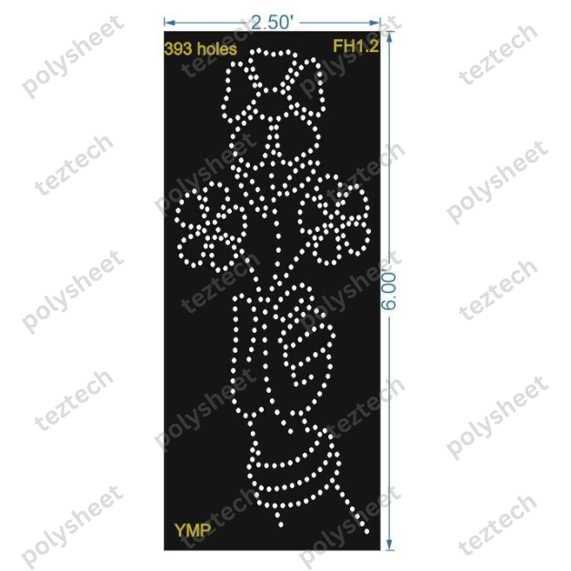 FH1.2	FLOWER WITH HAND 4X2 FEET 393 HOLES