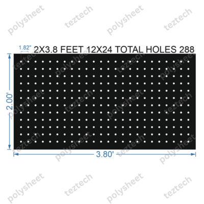 SCR361	2X3.8 FEET 12X24 HOLES SCREEN TOTAL HOLES=288