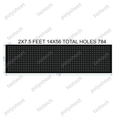 SCR375 	2X7.5 FEET 14X56 HOLES SCREEN TOTAL HOLES=784