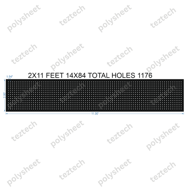 SCR377 	2X11 FEET 14X84 HOLES SCREEN TOTAL HOLES=1176