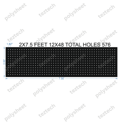 SCR364	 2X7.5 FEET 12X48 HOLES SCREEN TOTAL HOLES=576