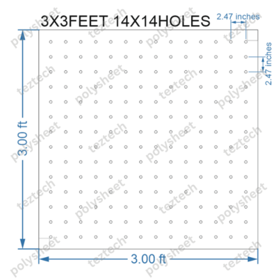 SCR418	3X3 FEET 14X14 HOLES SCREEN TOTAL HOLES=196