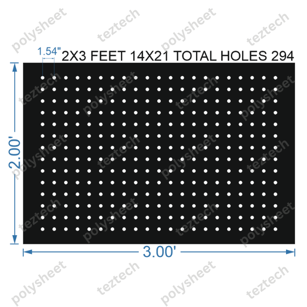 SCR371	 2X3 FEET 14X21 HOLES SCREEN TOTAL HOLES=294