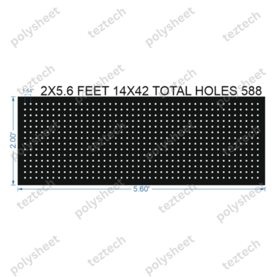 SCR374 	2X5.6 FEET 14X42 HOLES SCREEN TOTAL HOLES=588
