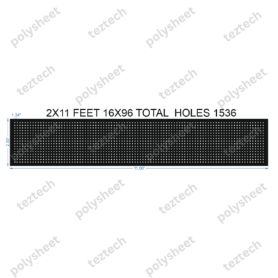 SCR387 2X11 FEET 16X96 HOLES SCREEN TOTAL HOLES=1536