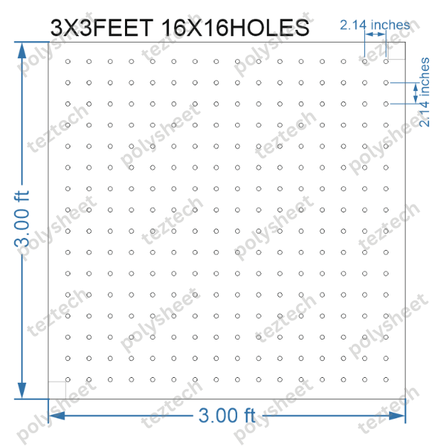 SCR423	3X3 FEET 16X16 HOLES SCREEN TOTAL HOLES=256