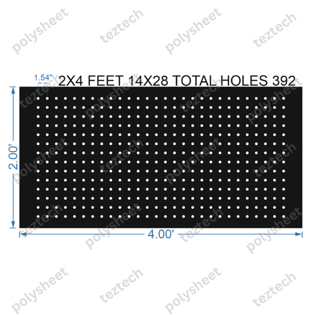 SCR372	2X4 FEET 14X28 HOLES SCREEN TOTAL HOLES=392