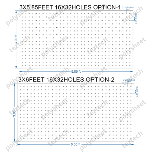 SCR424 	3X6 FEET 16X32 HOLES SCREEN TOTAL HOLES=512