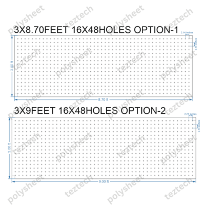 SCR426 	3X9 FEET 16X48 HOLES SCREEN TOTAL HOLES=768