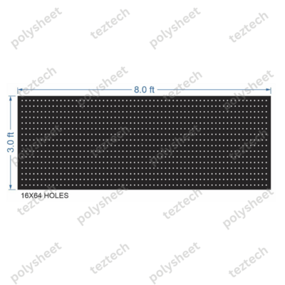 SCR134 3X8 FEET 16X64 HOLES SCREEN TOTAL HOLES=1024