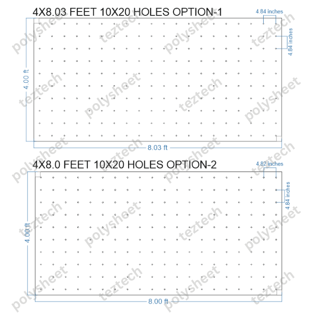 SCR174 4X8 FEET 10X20 HOLES SCREEN TOTAL HOLES=200