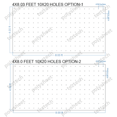 SCR174 4X8 FEET 10X20 HOLES SCREEN TOTAL HOLES=200