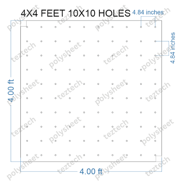 SCR173 4X4 FEET 10X10 HOLES SCREEN TOTAL HOLES=100