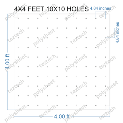 SCR173 4X4 FEET 10X10 HOLES SCREEN TOTAL HOLES=100
