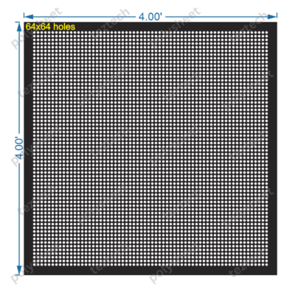 SCR177 4X4 FEET 64X64 HOLES SCREEN TOTAL HOLES=4096