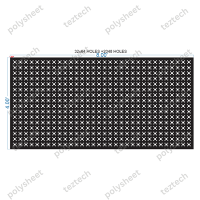 SCR435 	4X8 FEET 32X64 HOLES SCREEN TOTAL HOLES=2048