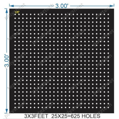 SCR148 3X3 FEET 25X25 HOLES SCREEN TOTAL HOLES=625