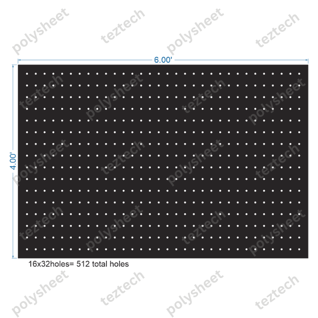 SCR194 4X6 FEET 16X32 HOLES SCREEN TOTAL HOLES=512
